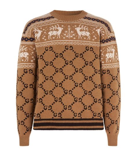 gucci brown jumper|Gucci sweater men.